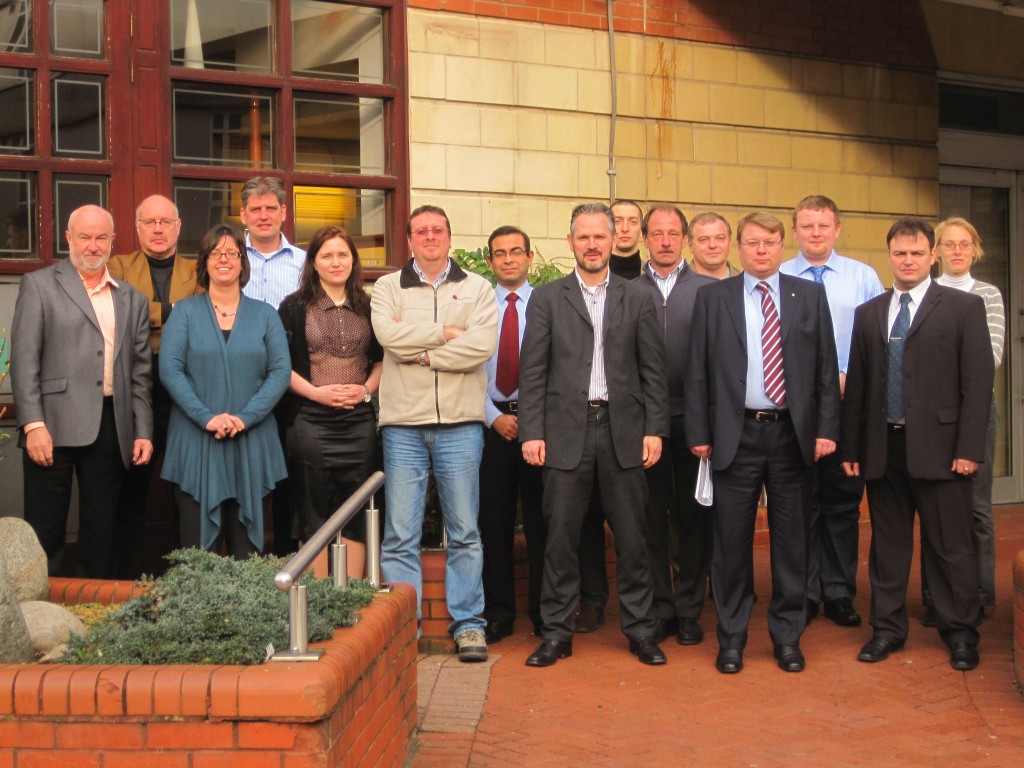 Meeting group picture - FP7 Logo - EU Russia Cooperation - bioliquids application in CHP plants